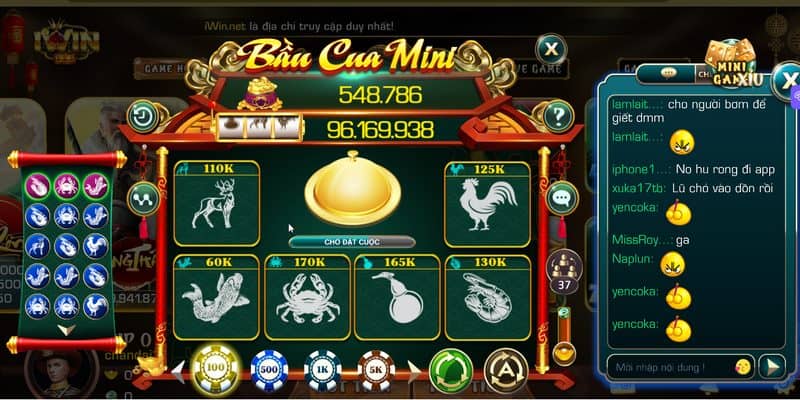 Game bầu cua cổng game iwin hấp dẫn 