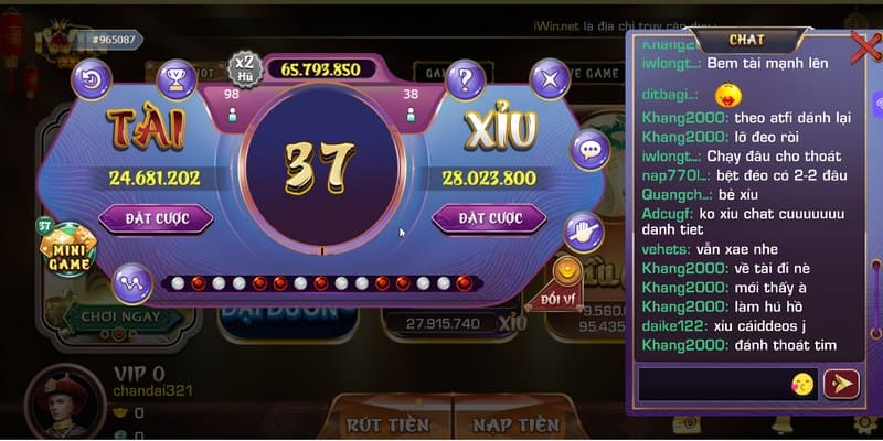 Mini game hot tài xỉu Iwin